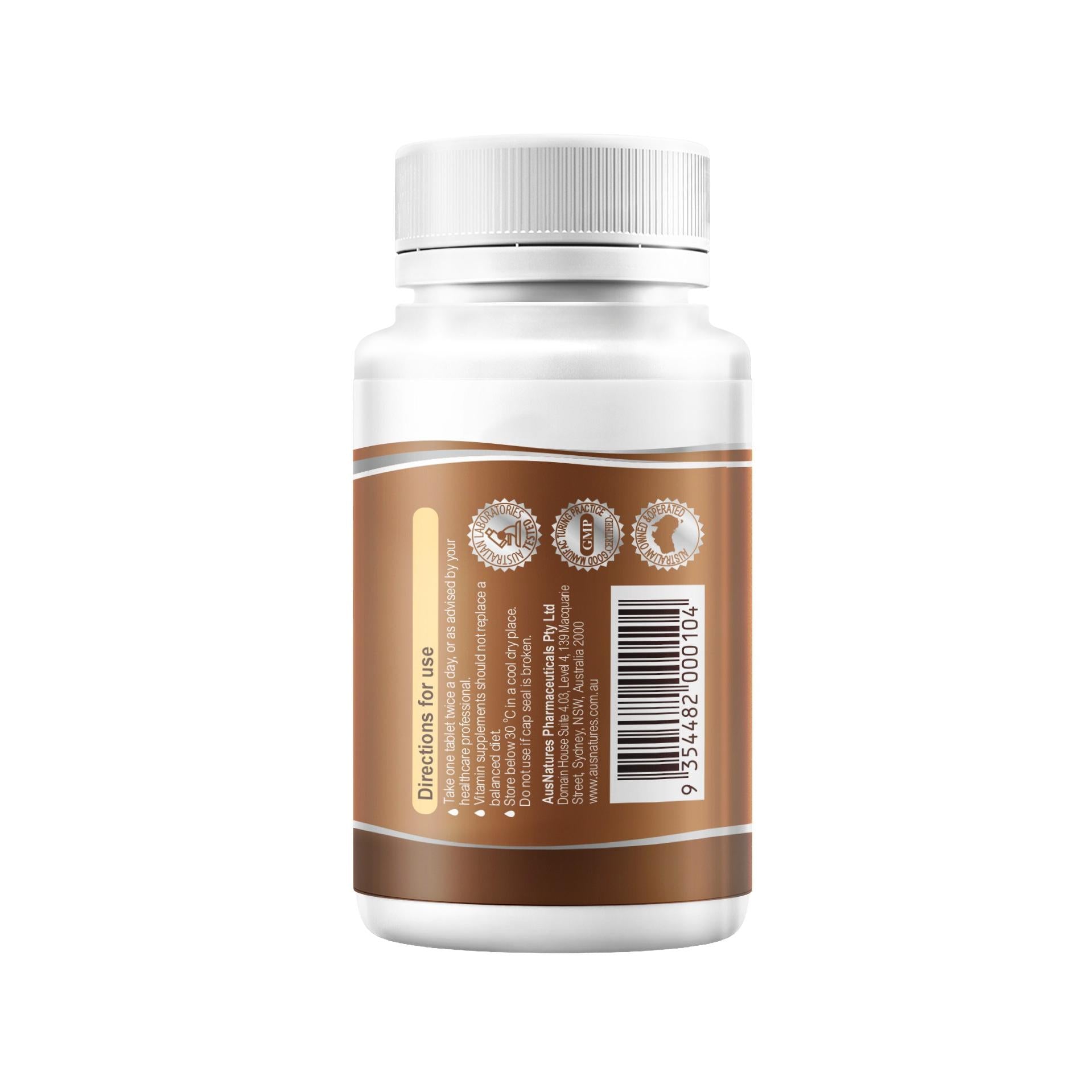 AusNatures® Super Calcium with Vit D - 60 Tablets