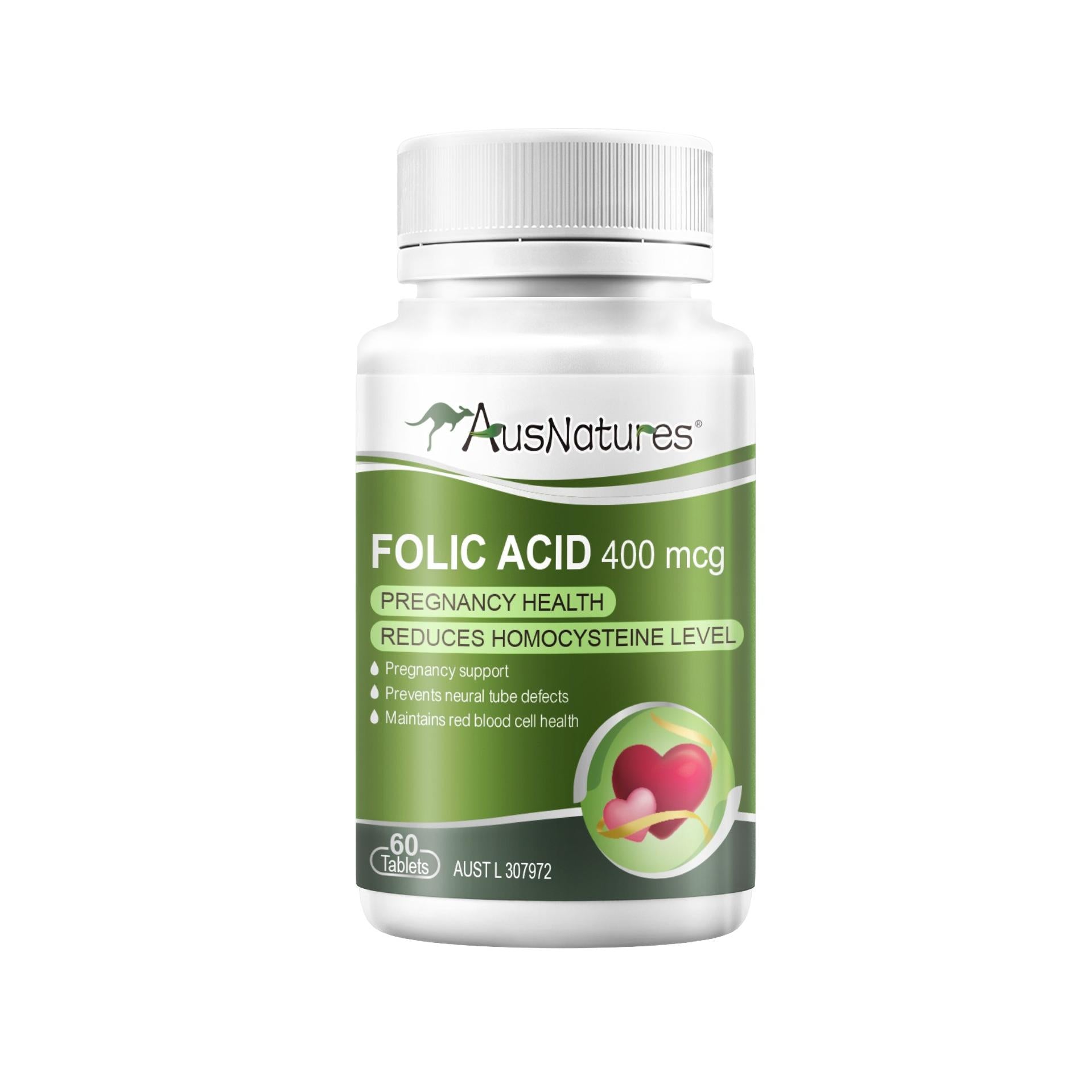 AusNatures® Folic Acid - 60 Tablets