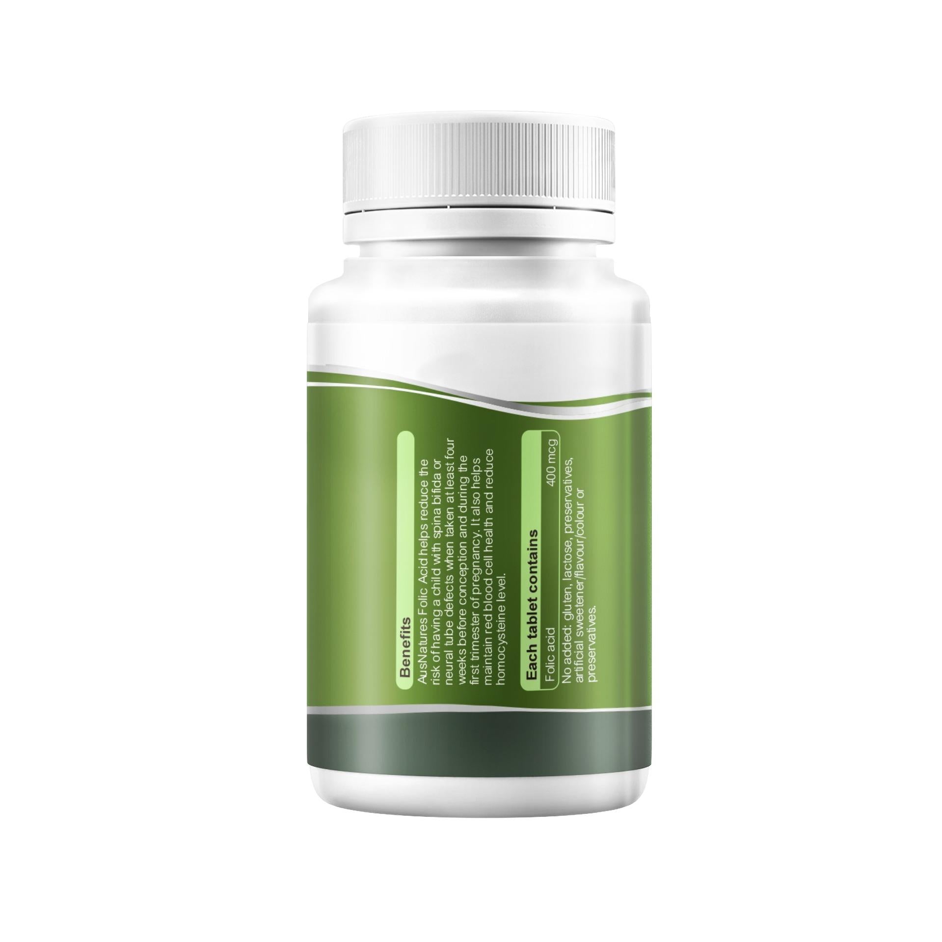 AusNatures® Folic Acid - 60 Tablets