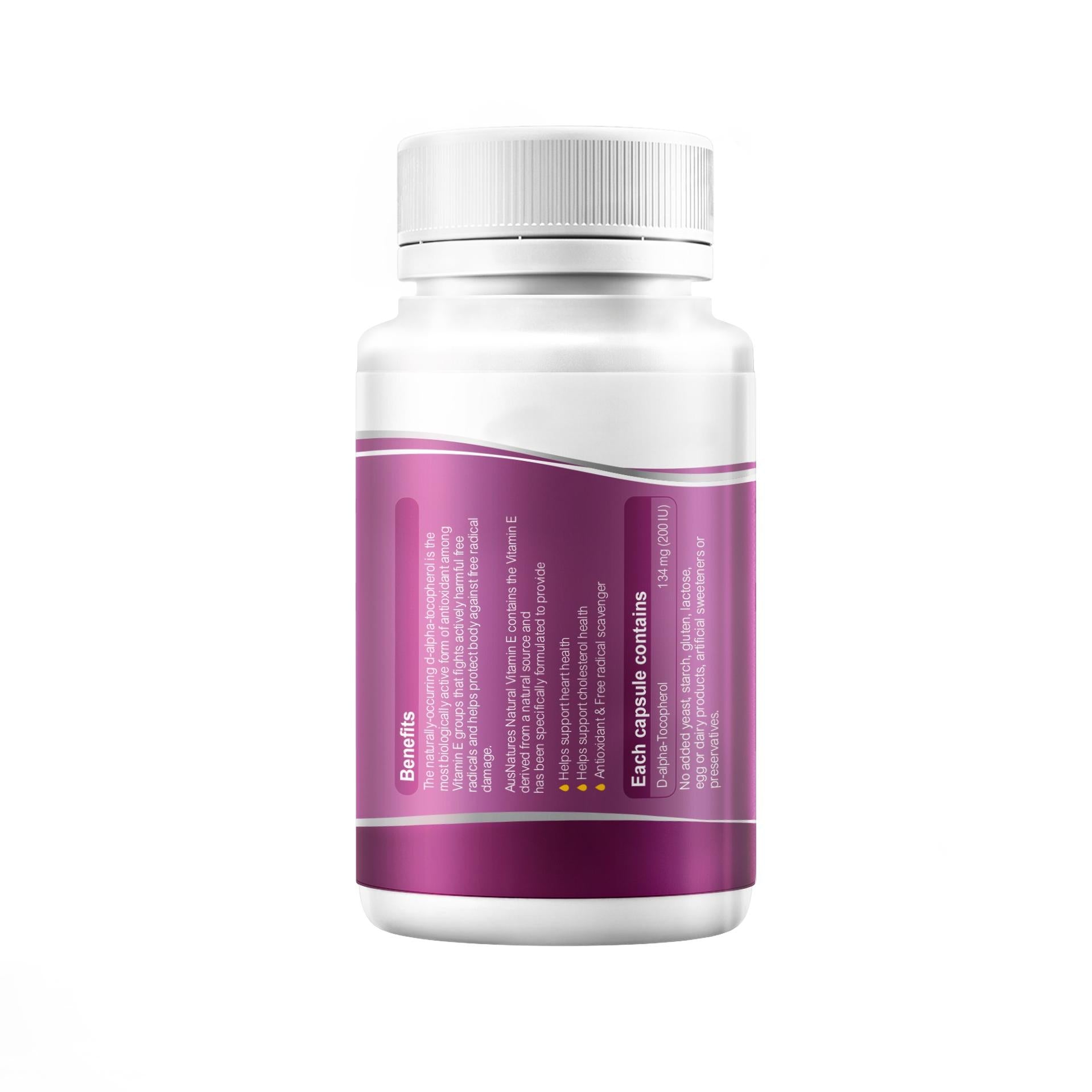 AusNatures® Natural Vitamin E - 60 capsules